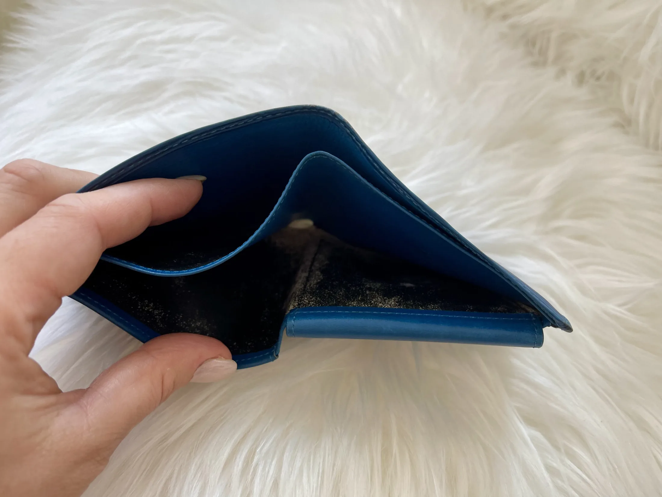 Blue Epi Leather Marco Wallet — image 7