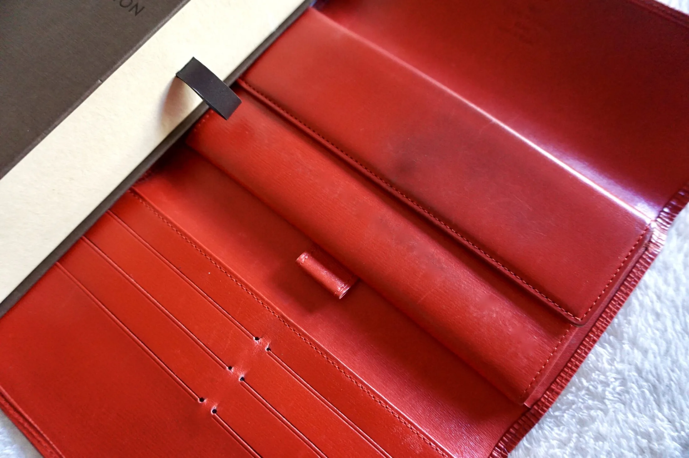 Carmine Red Epi Sarah Wallet — image 5
