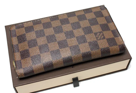 Damier Ebene Porte Monnaie Zip Wallet