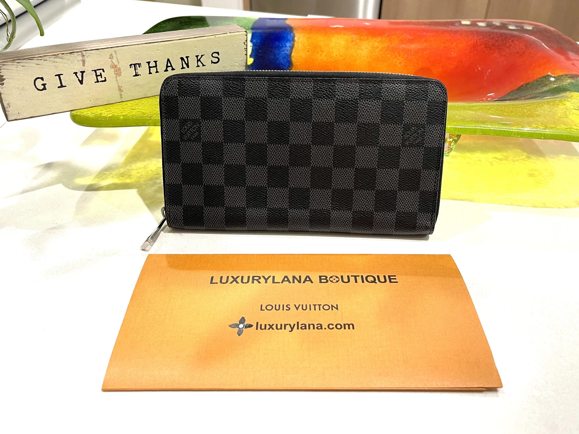 Damier Graphite Zip Around Long Wallet — image 6