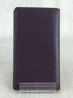 Dark Brown Taiga Check-Book Wallet — image 3