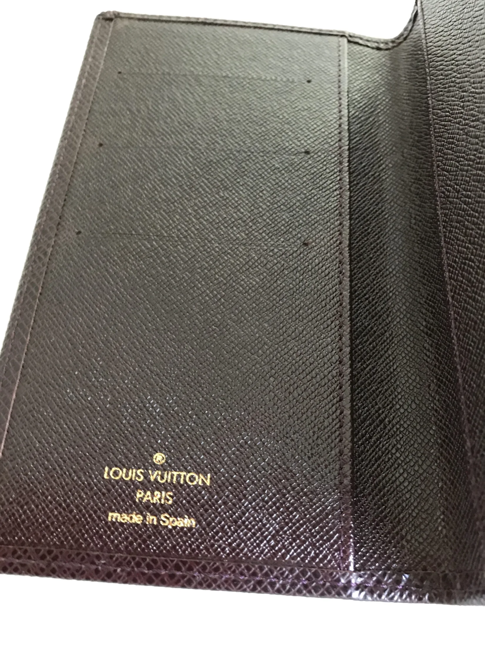 Dark Brown Taiga Check-Book Wallet — image 5