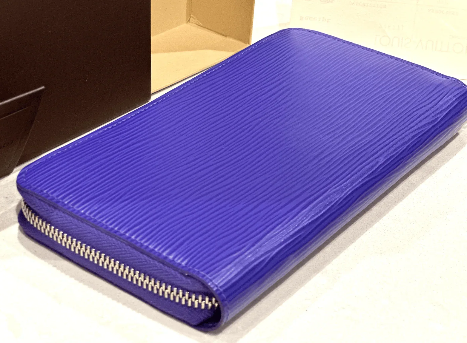 Figue Purple Epi Leather Zippy Wallet — image 6