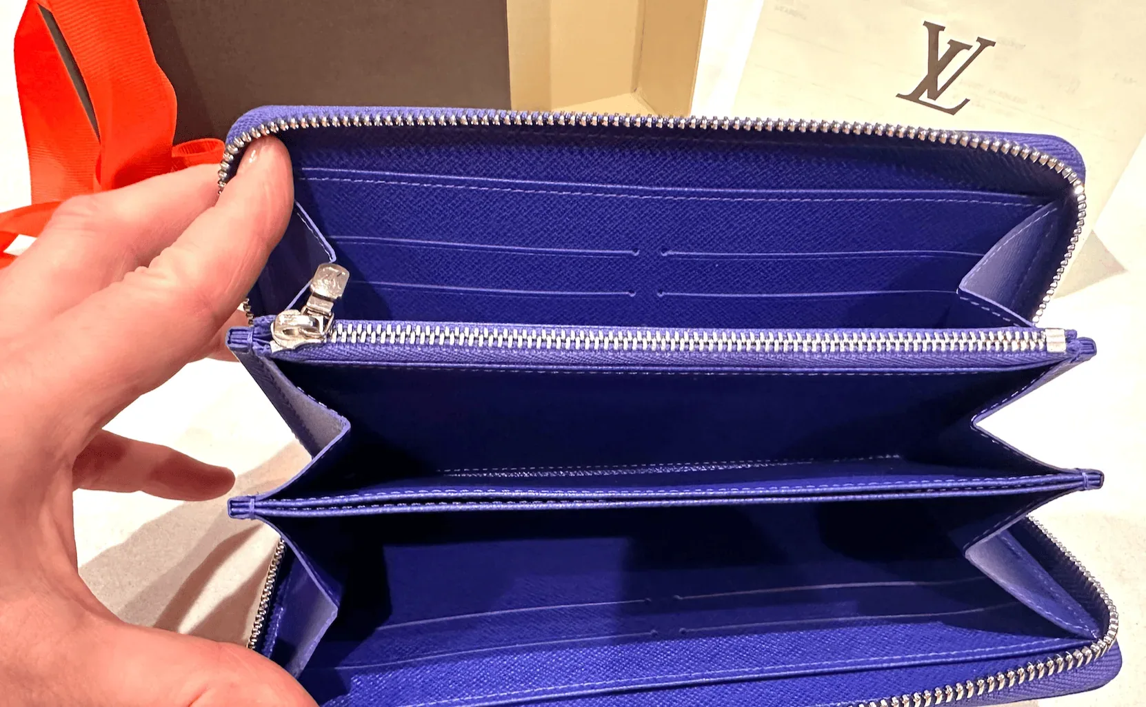 Figue Purple Epi Leather Zippy Wallet — image 9