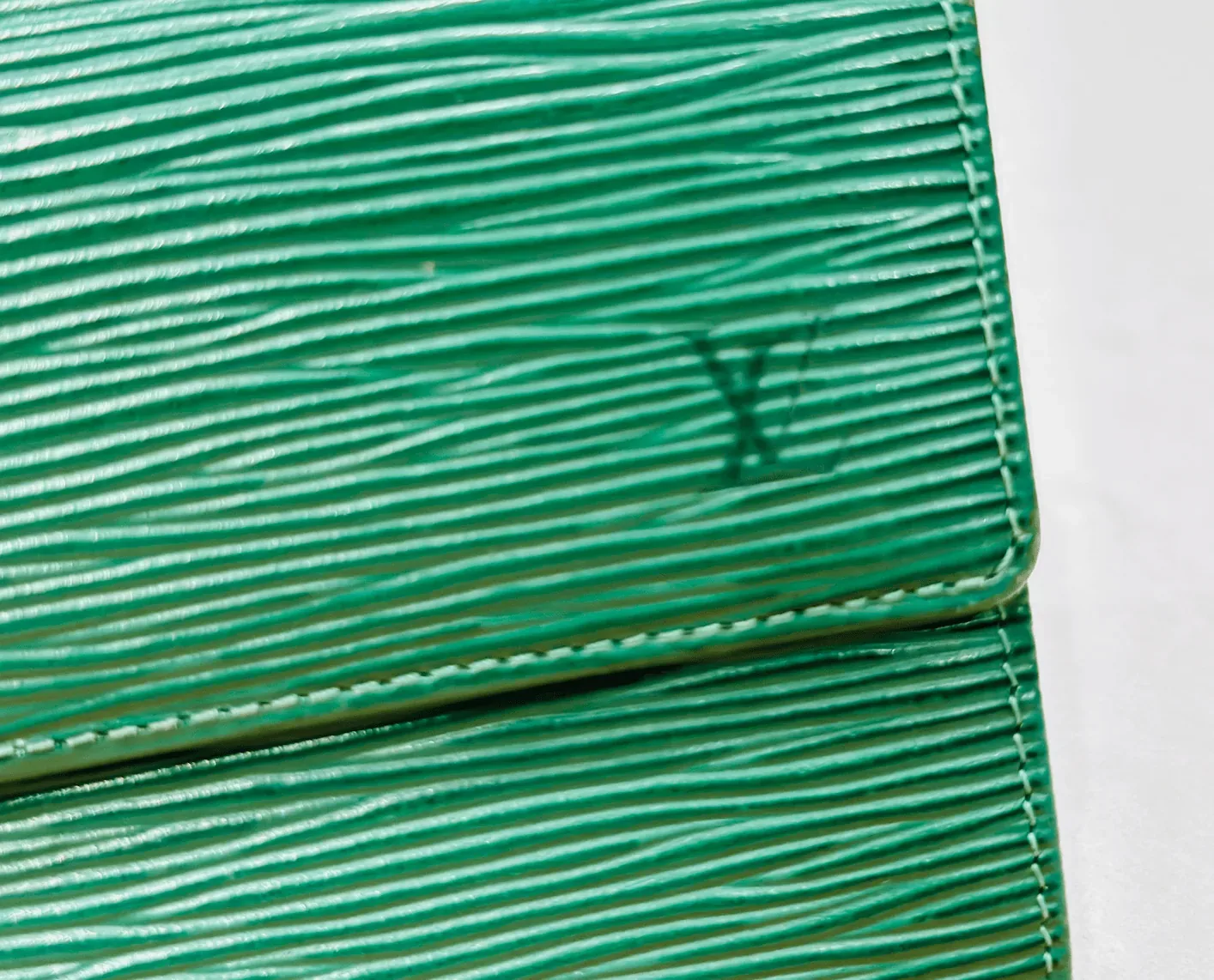 Green Epi Leather Porte Monnaie Long Bifold Wallet — image 7