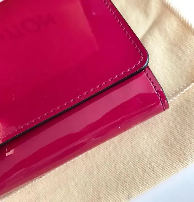 Louis Vuitton Indian Rose Vernis Leather Wallet Clutch — image 12