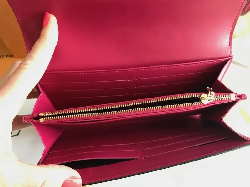 Louis Vuitton Indian Rose Vernis Leather Wallet Clutch — image 15