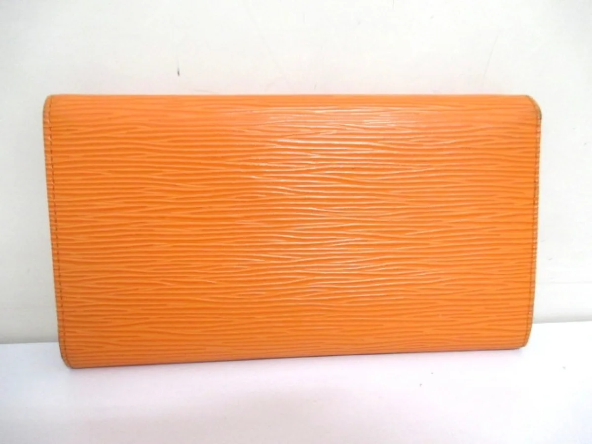 Louis Vuitton Mandarin Epi Porte Tresor International Trifold Wallet — image 2