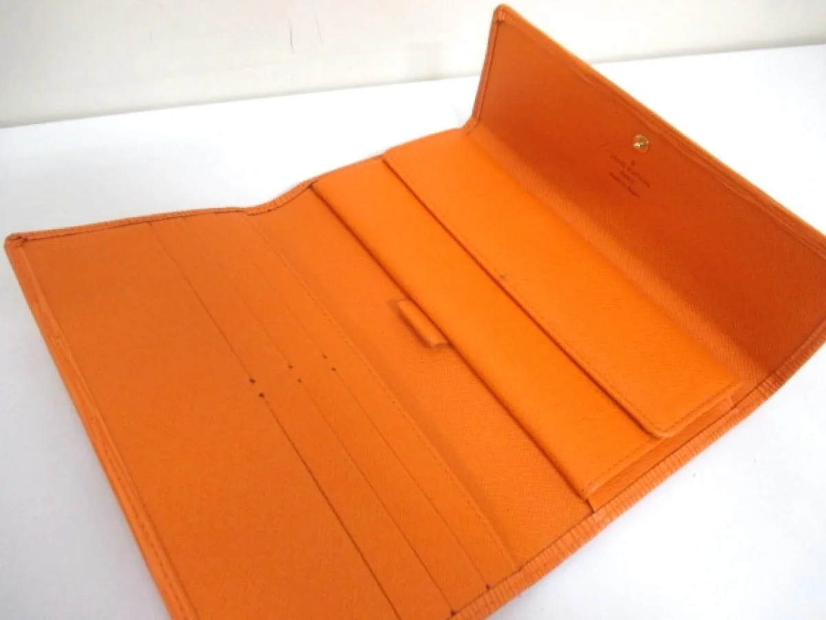 Louis Vuitton Mandarin Epi Porte Tresor International Trifold Wallet — image 6