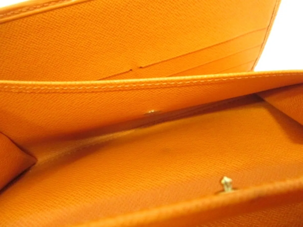 Louis Vuitton Mandarin Epi Porte Tresor International Trifold Wallet — image 9