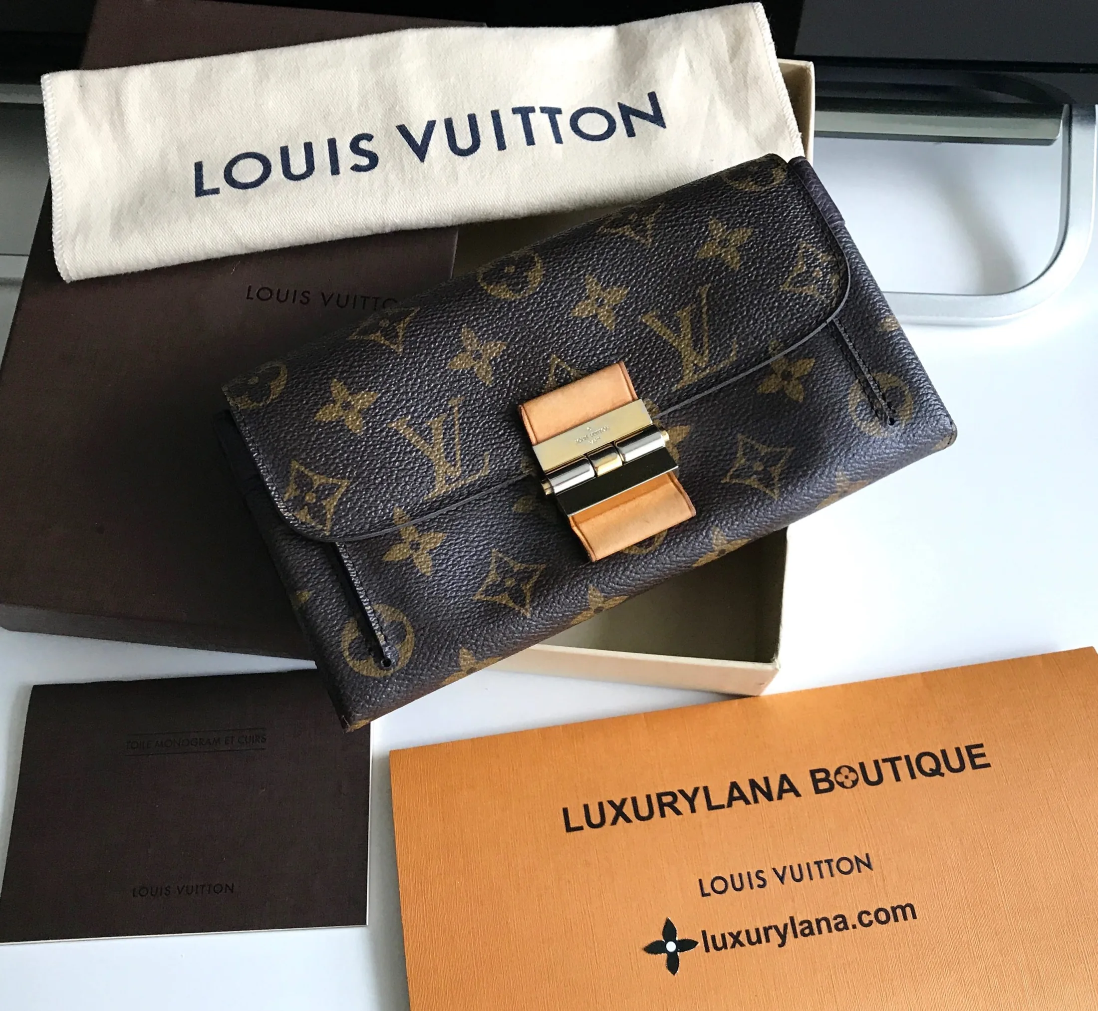 Louis Vuitton Monogram Portefeuille Bordeaux Elysée Wallet — image 2