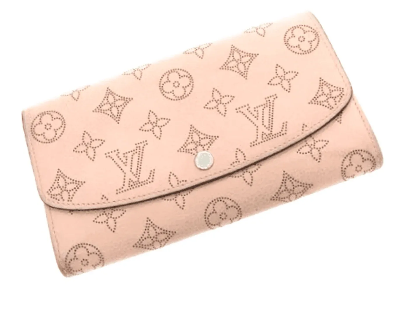Monogram Mahina Leather Iris Clutch Wallet/Magnolia Ballerine — image 3