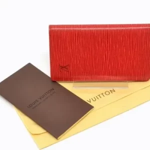 Red Epi Leather Cardholder