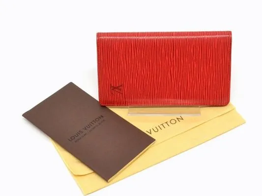 Red Epi Leather Cardholder