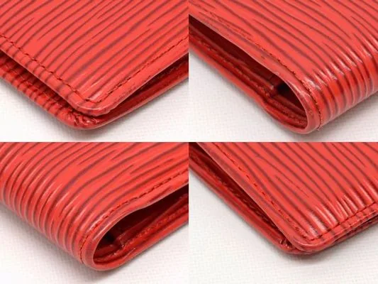 Red Epi Leather Cardholder — image 4