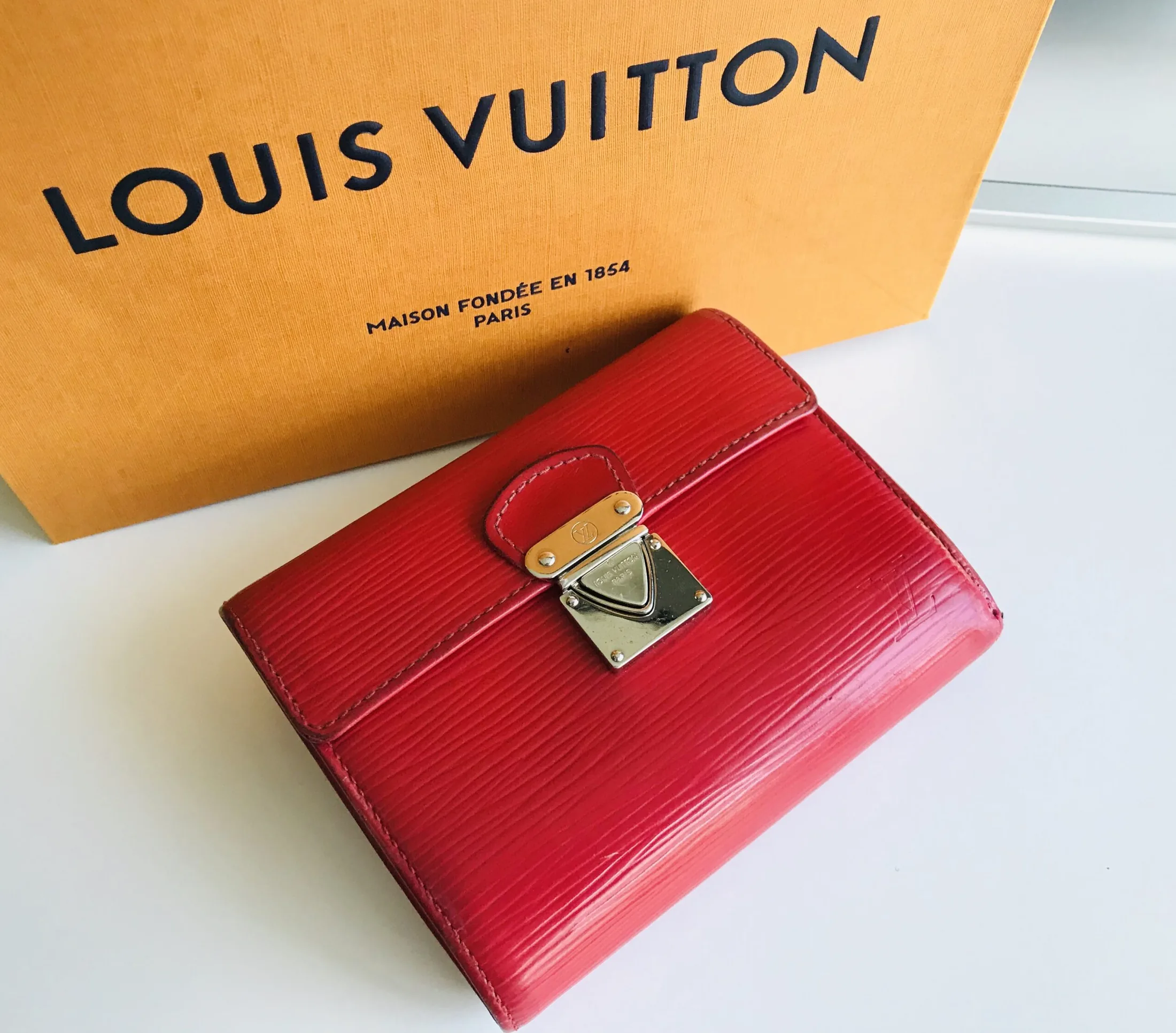 Louis Vuitton Red Epi Leather Koala Wallet — image 3