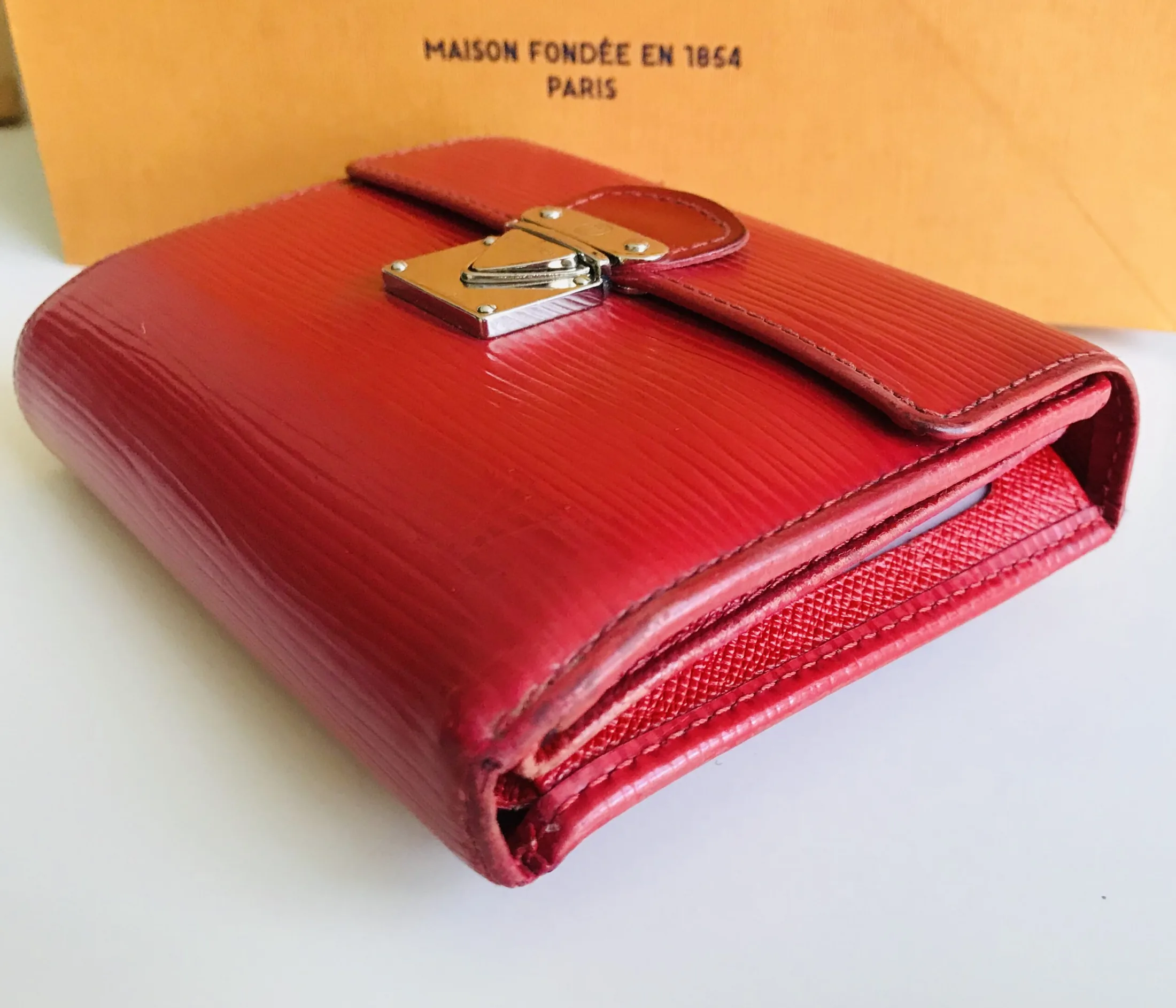 Louis Vuitton Red Epi Leather Koala Wallet — image 4