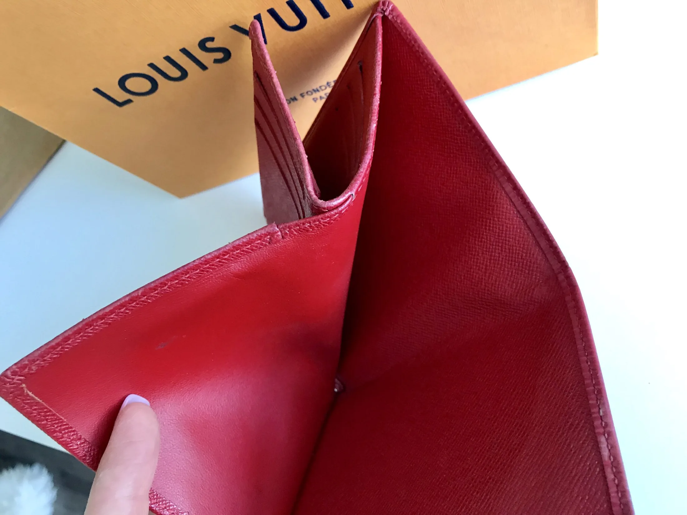 Louis Vuitton Red Epi Leather Koala Wallet — image 11