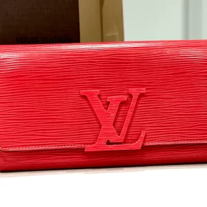 Red Epi Leather Louise Wallet-Clutch