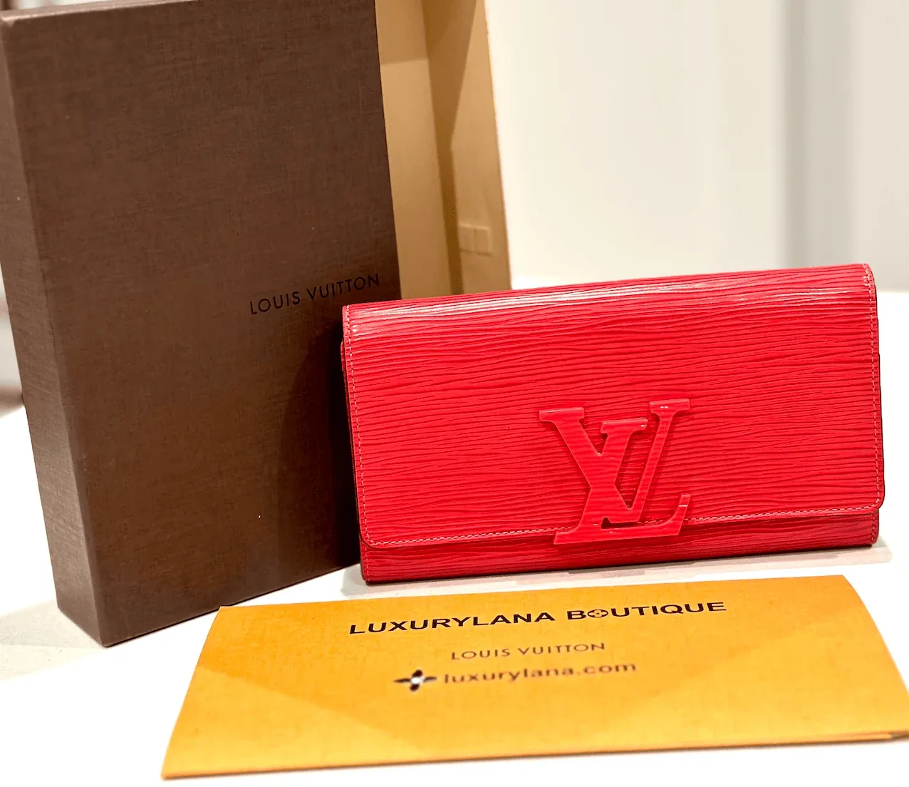 Red Epi Leather Louise Wallet-Clutch — image 3