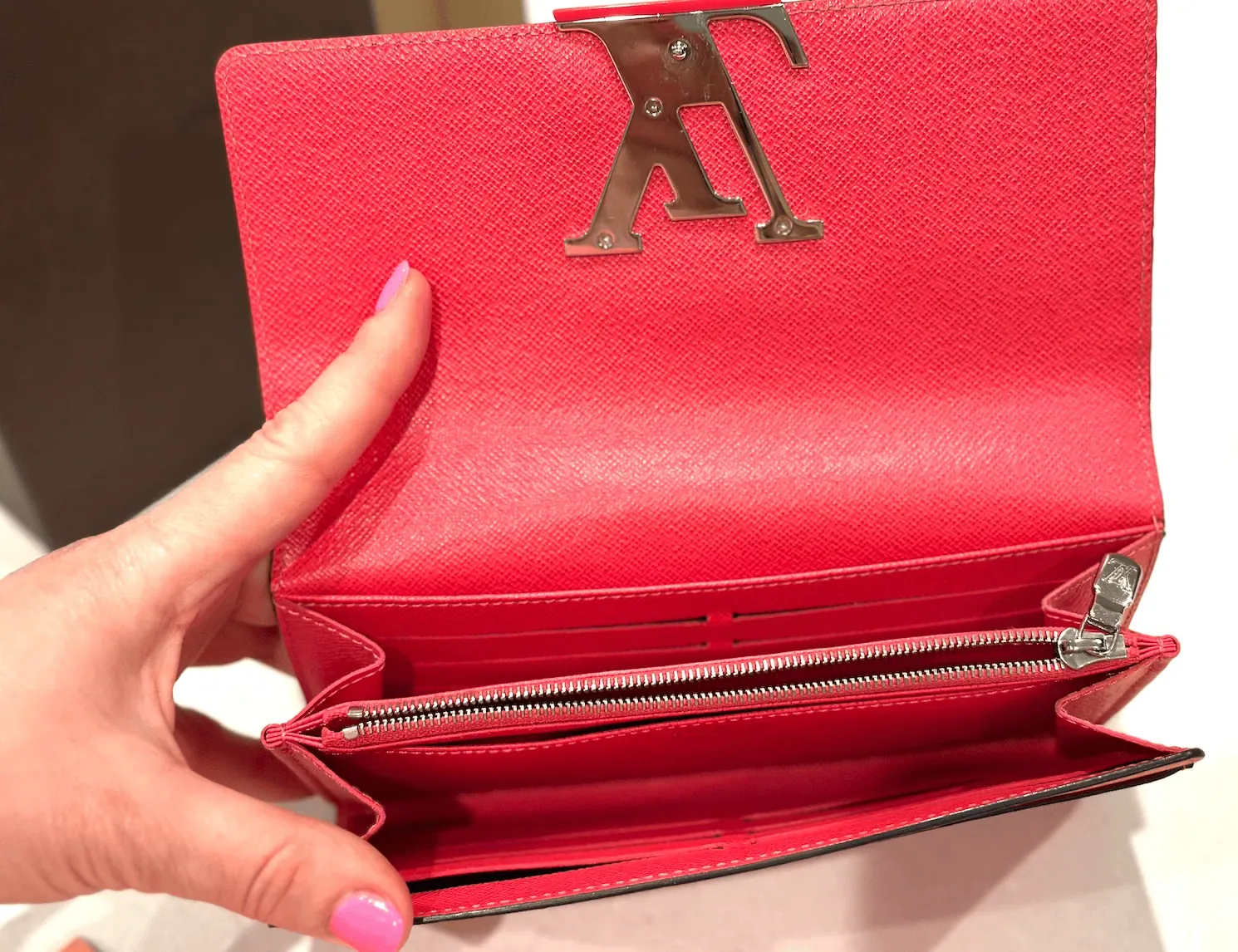 Red Epi Leather Louise Wallet-Clutch — image 8