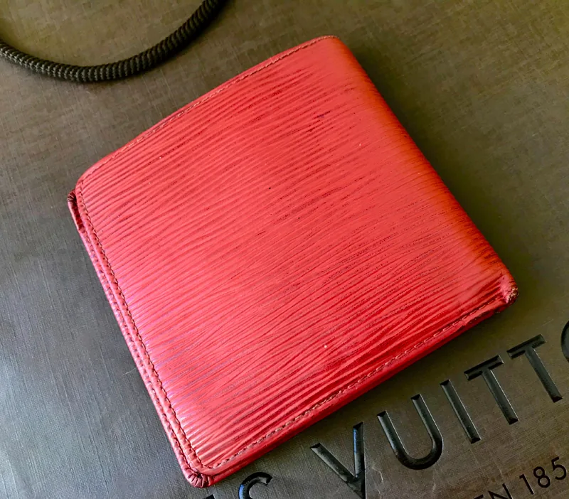 Red Epi Leather Marco Bi-fold Wallet — image 4