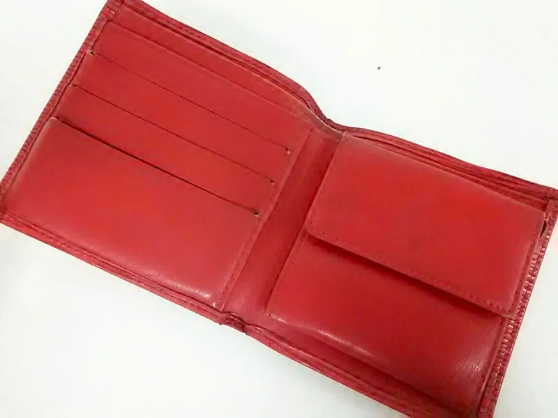 Red Epi Leather Marco Bi-fold Wallet — image 6