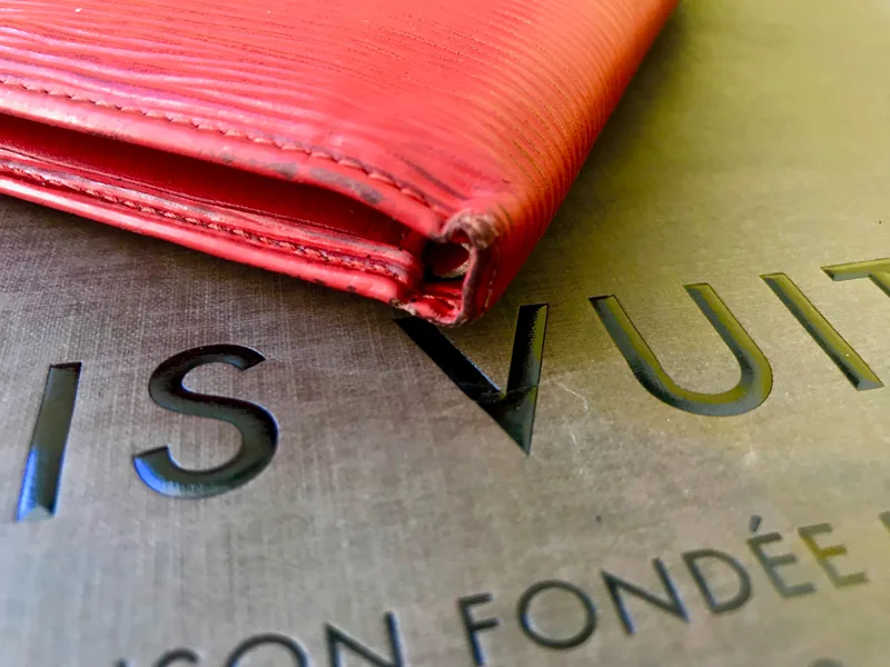 Red Epi Leather Marco Bi-fold Wallet — image 7