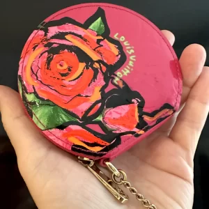 Stephen Sprouse Chapeau Roses Coin Pouch