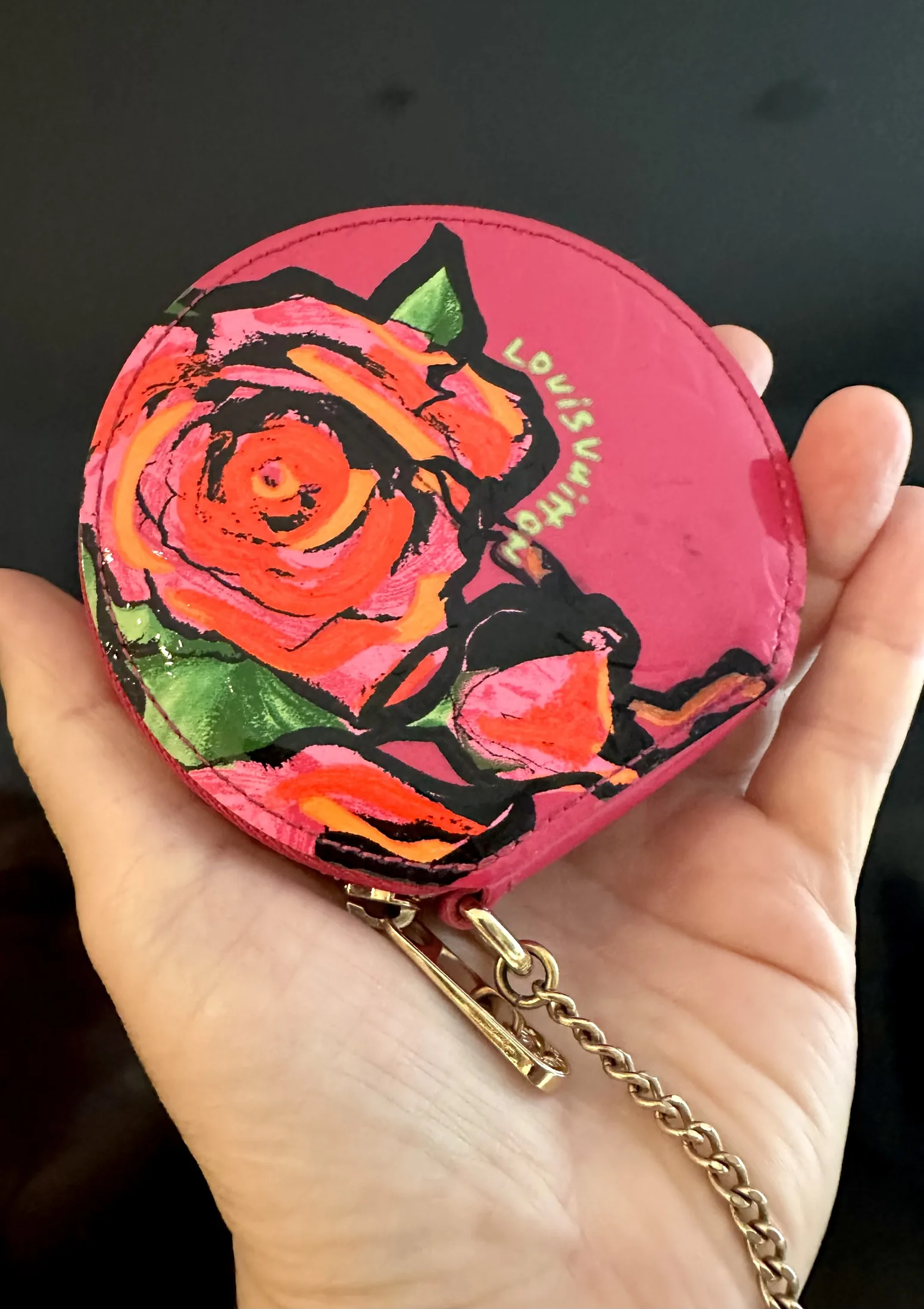 Stephen Sprouse Chapeau Roses Coin Pouch
