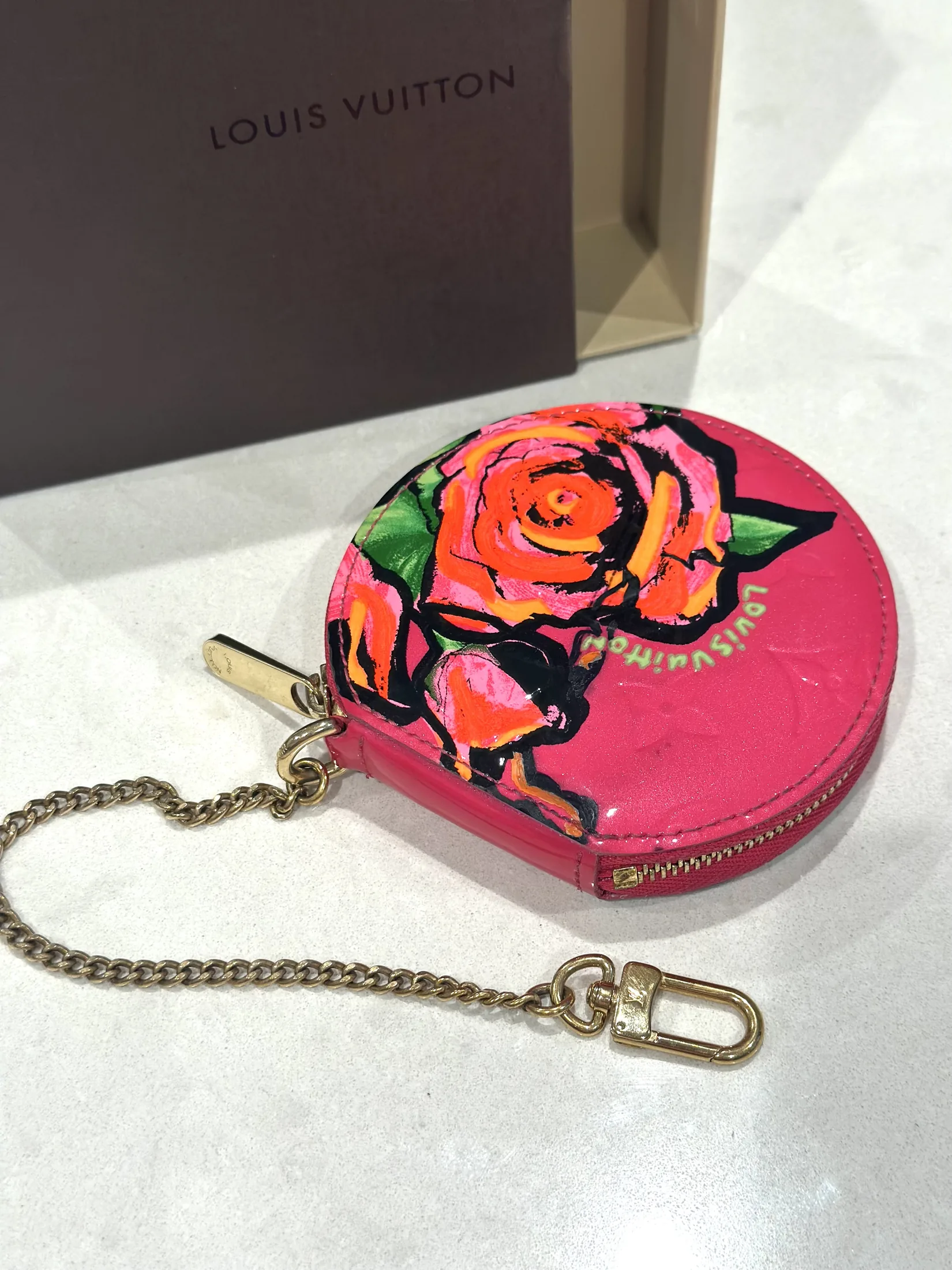 Stephen Sprouse Chapeau Roses Coin Pouch — image 5
