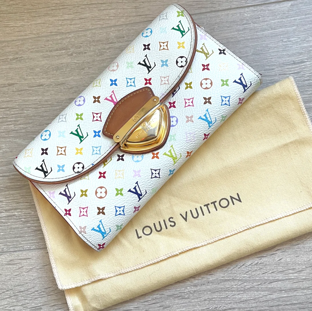 White Multicolor Eugenie Wallet
