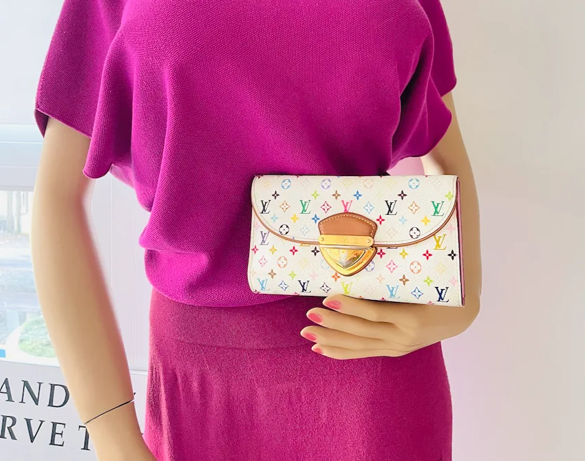 White Multicolor Eugenie Wallet — image 4