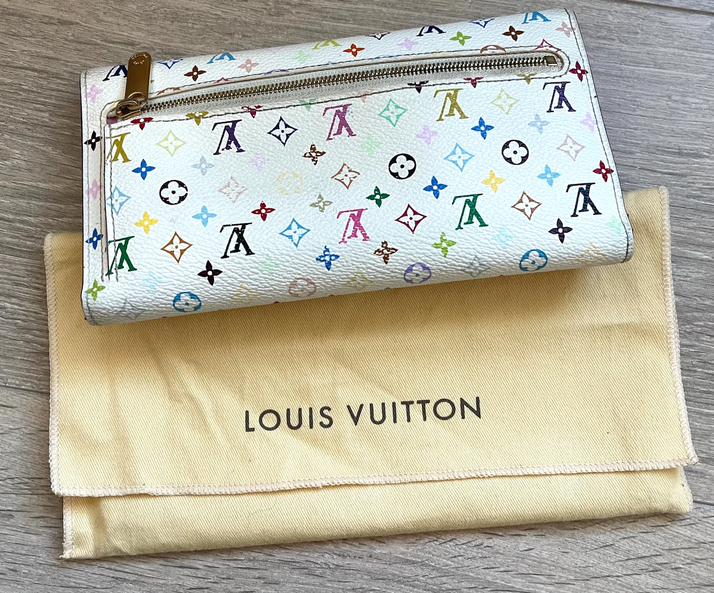 White Multicolor Eugenie Wallet — image 5