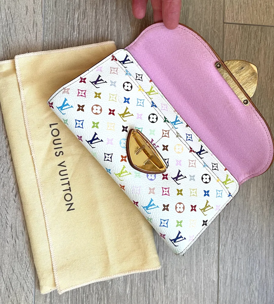 White Multicolor Eugenie Wallet — image 8