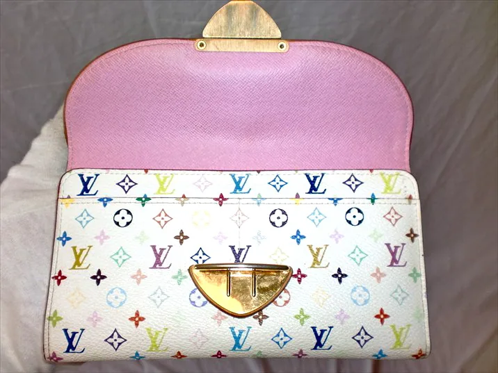 White Multicolor Eugenie Wallet — image 12