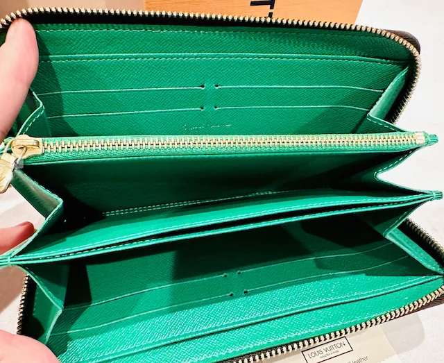 Monogram Yayoi Kusama Green Zippy Wallet Organizer — image 8