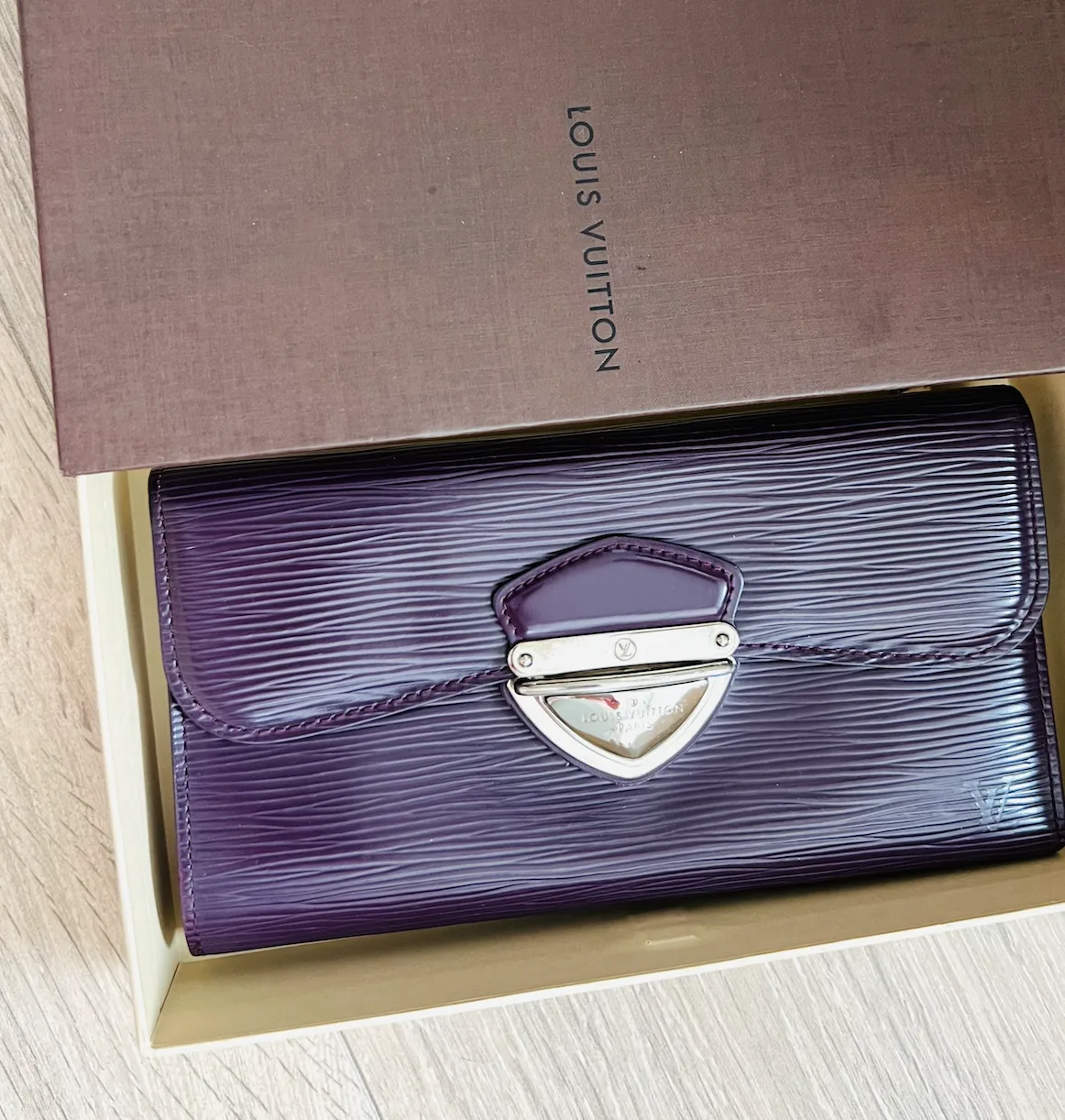 Purple Plum Epi Leather Eugenie Wallet — image 2