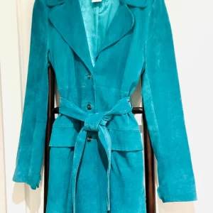 Marciano Turquoise Suede Coat Size L