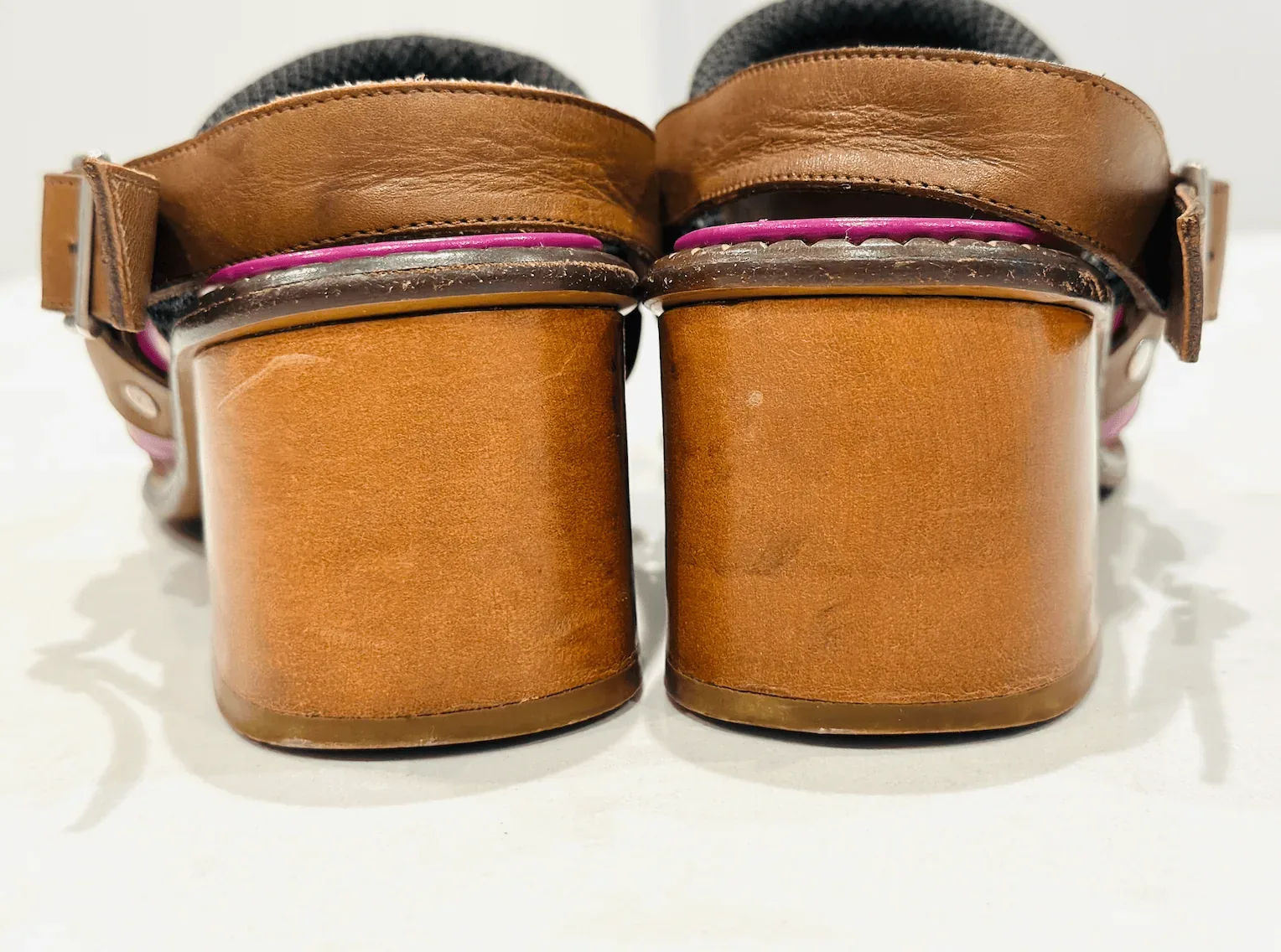 Gorgeous Marni Purple Leather Block Heels Strap Slingback Sandals Sz.36.5 — image 8