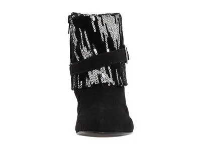 Martina Black Glitter Suede Ankle Boots/Size 37 — image 2