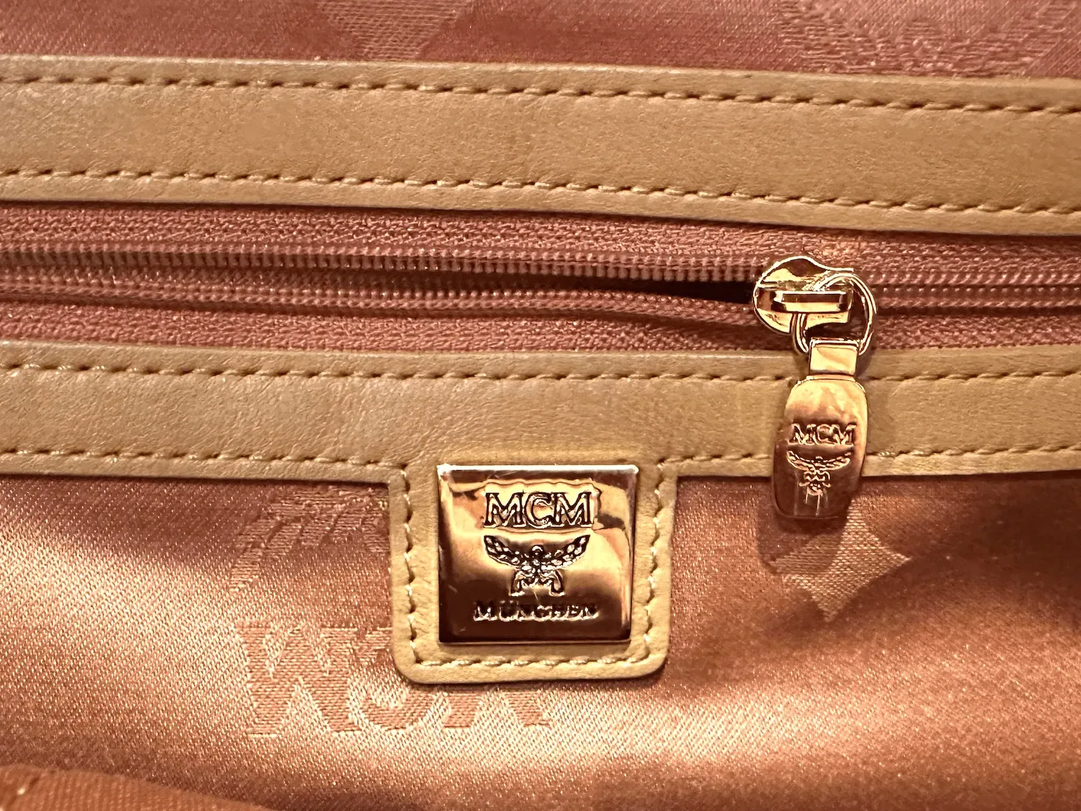 MCM Cognac Visetos Leather Large Front Studs Stark Backpack — image 11