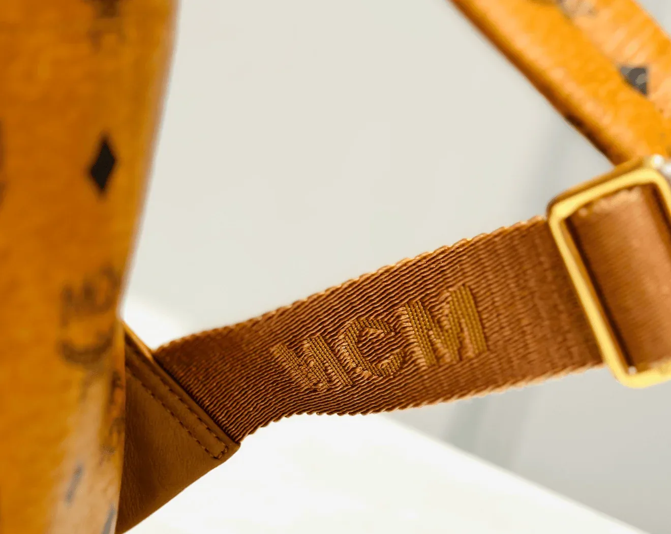 MCM Cognac Visetos Leather Large Front Studs Stark Backpack — image 13