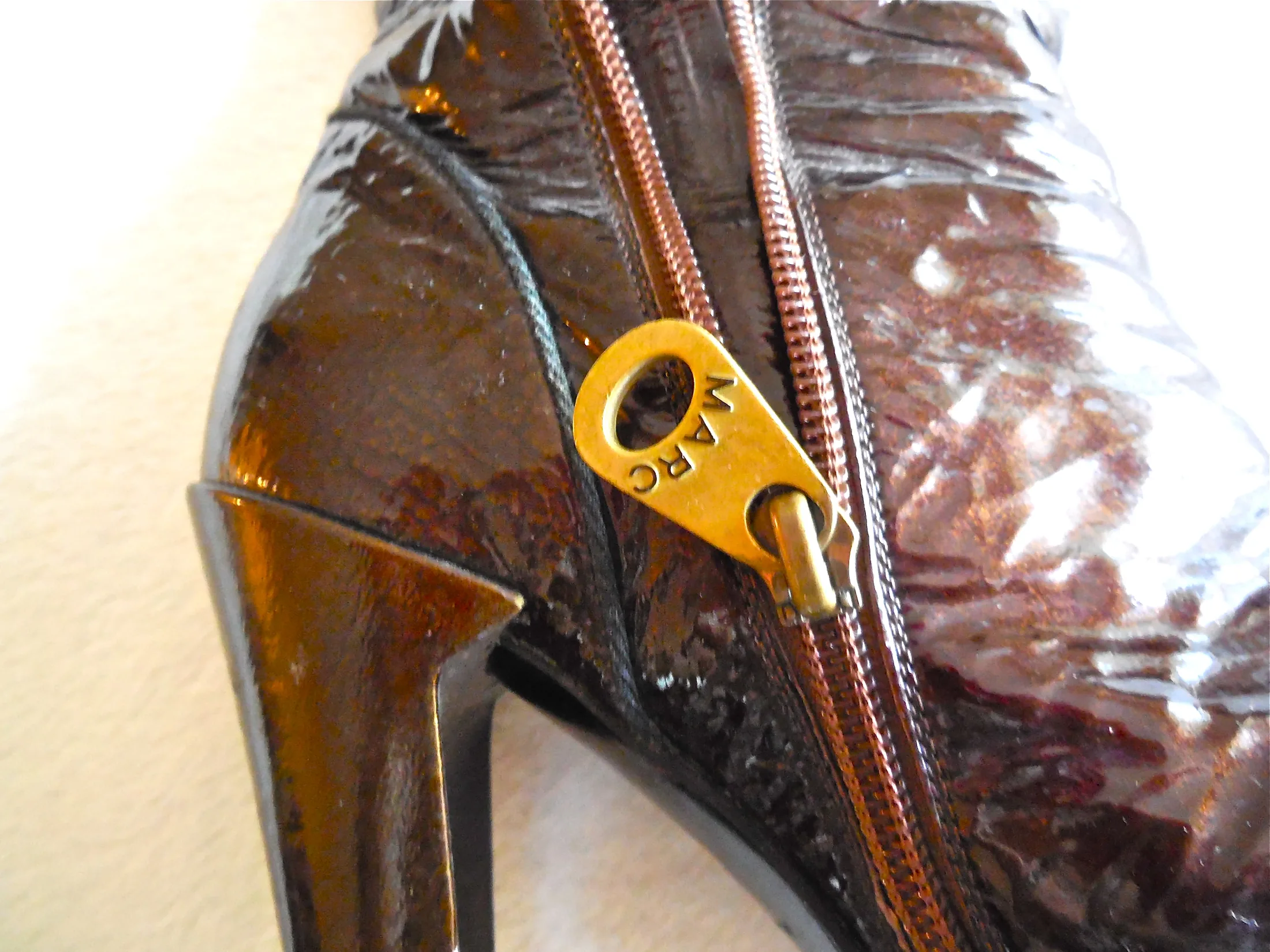 Marc by Marc Jacobs Brown Patent Leather Knee-High Boots /Size 36.5 — image 3