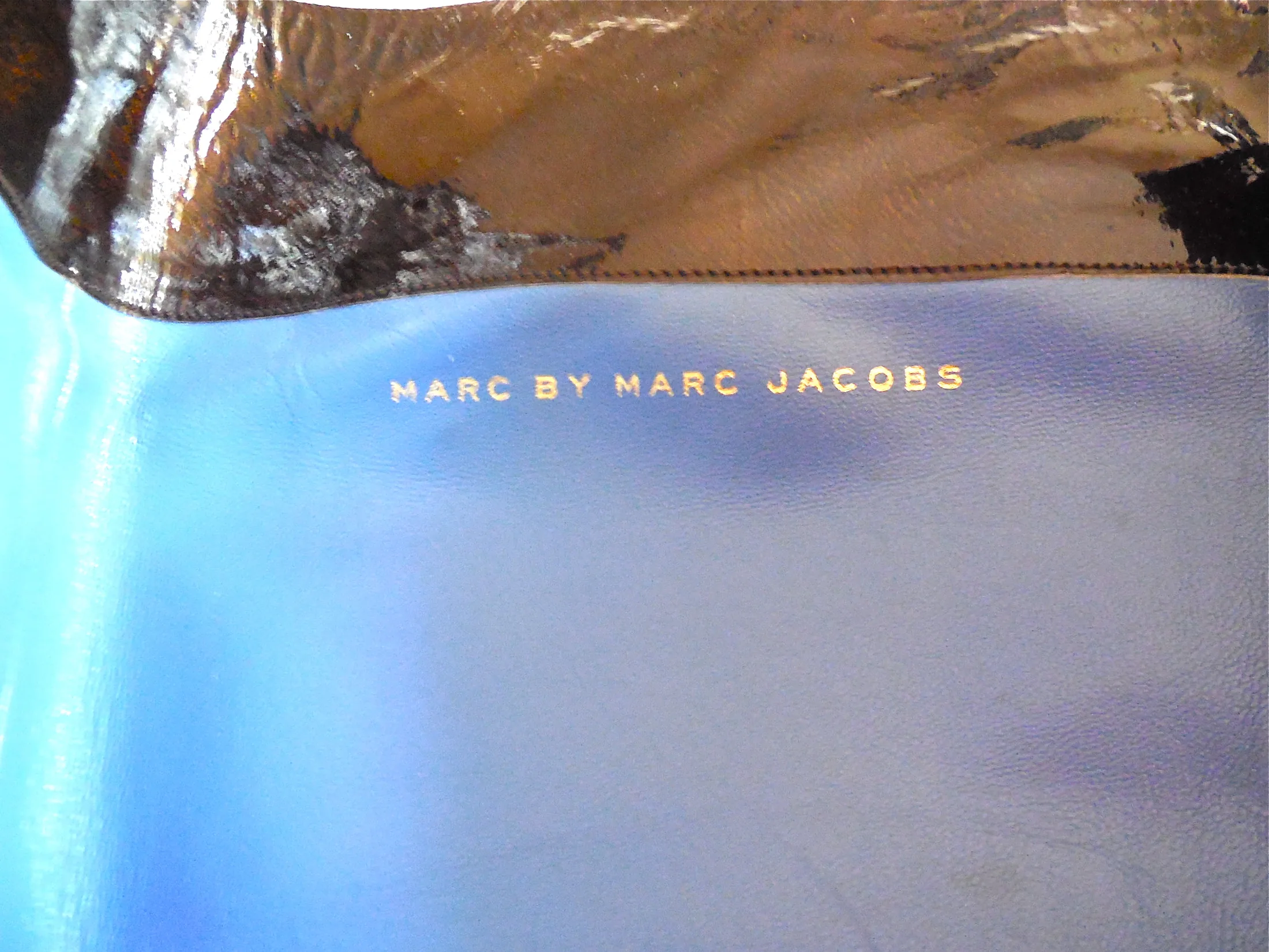 Marc by Marc Jacobs Brown Patent Leather Knee-High Boots /Size 36.5 — image 6