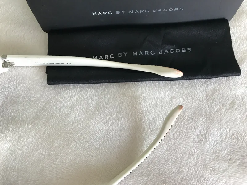 Marc by Marc Jacobs White Striped Logo Sunglasses 096/S — image 7