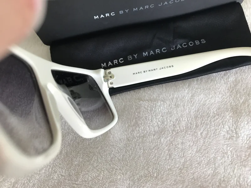 Marc by Marc Jacobs White Striped Logo Sunglasses 096/S — image 8