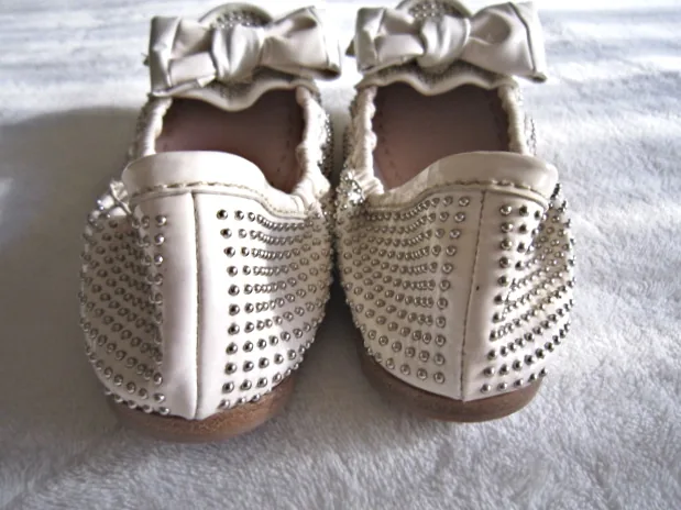 Miu Miu Ivory Leather Ballet Bow Flats /Size 35 — image 3