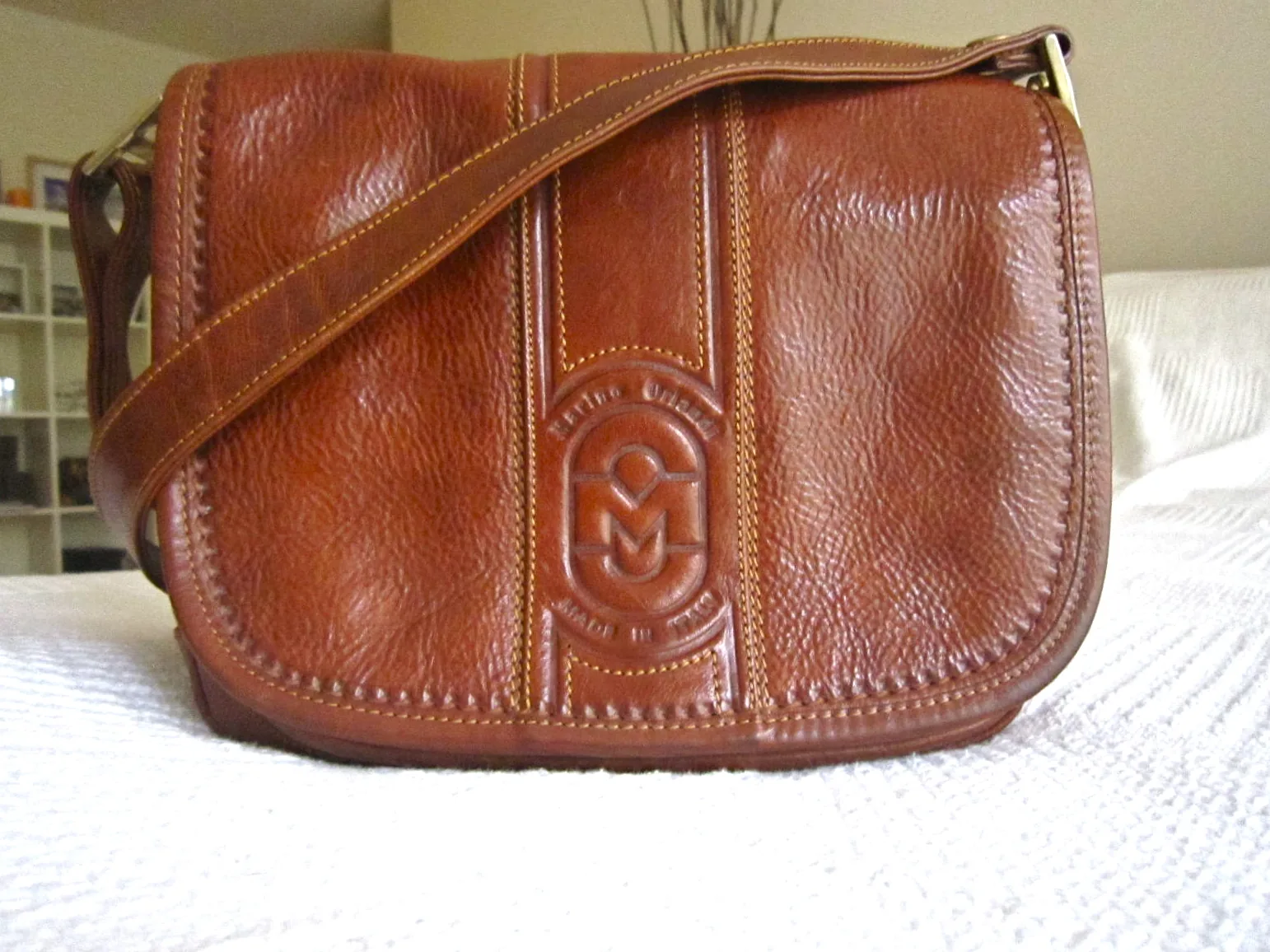 Marino Orlandi Brown Leather Crossbody Bag — image 2