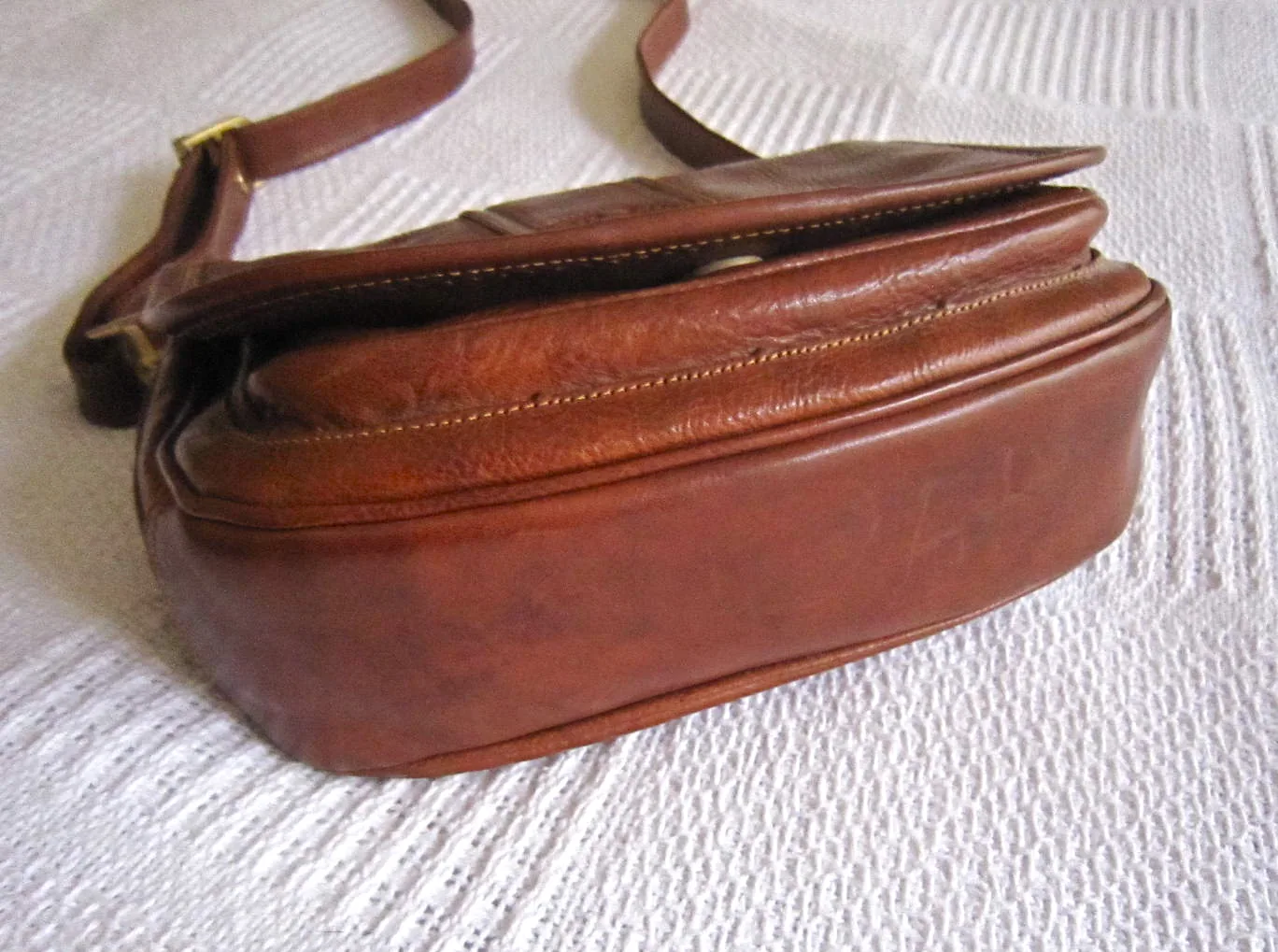 Marino Orlandi Brown Leather Crossbody Bag — image 5